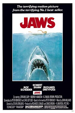 1975 Movie Poster for Jaws
